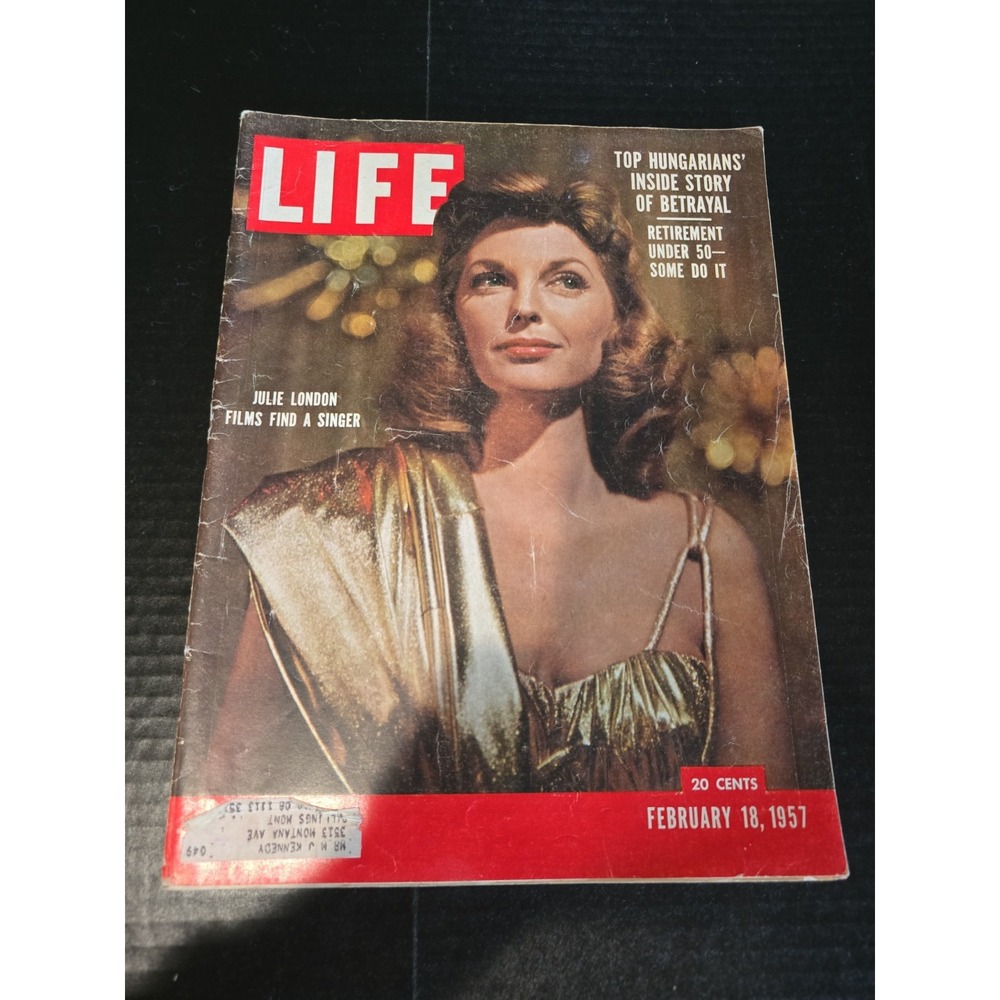 1957 February 18 LIFE Magazine‎ Julie London Films Find a Singer (MH206)